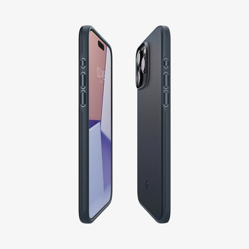 ACS06544 - iPhone 15 Pro Max Case Thin Fit in black showing the back